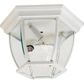 Maxim Crown Hill 3-Light 11" Wide White Outdoor Flush Mount Light 1029WT